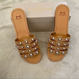 NWT Marc Fisher Pava Studded Sandals